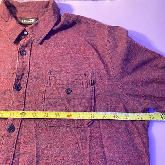 Vans of the Wall Skater 100% cotton short Large Crimson - Picture 7 of 12